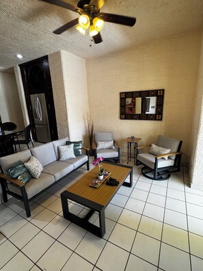 TV, DVD player, books, streaming services