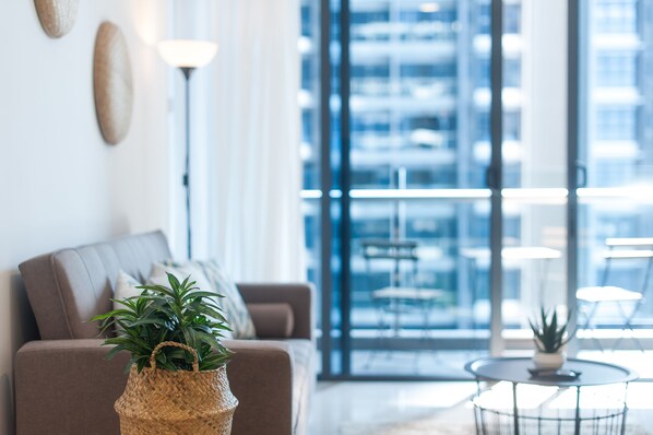 Apartment, 1 Schlafzimmer | Wohnzimmer | Flachbildfernseher