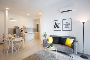 Apartment, 1 Bedroom | Living area | Flat-screen TV - A2 LUXURY Atlantis Family Suites- Pool View-Jonker Melaka (Malacca City)