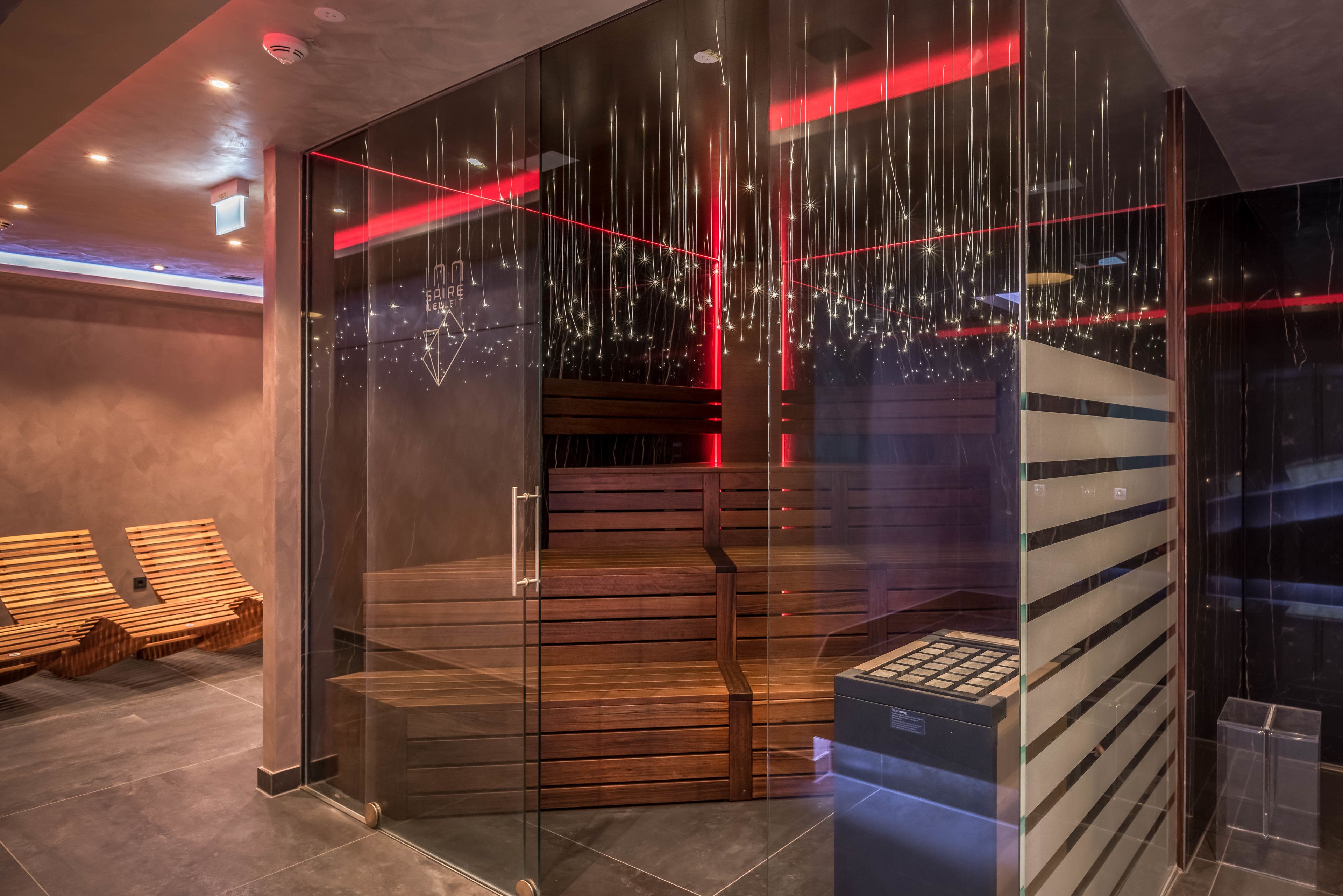 sauna, steam room