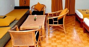 Standard Double or Twin Room | Living area | Flat-screen TV