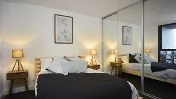 Deluxe Apartment, 1 Bedroom | 1 bedroom, in-room safe, iron/ironing board, free WiFi