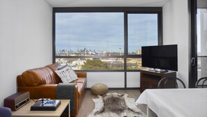 Deluxe Apartment, 1 Bedroom | Living area | LED TV - Chic Apartment in the Best Pocket of Brunswick (Brunswick)