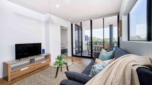 Deluxe-Apartment, 2 Schlafzimmer | Wohnzimmer