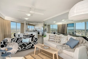 Deluxe Apartment, 2 Bedrooms | Living room | LED TV