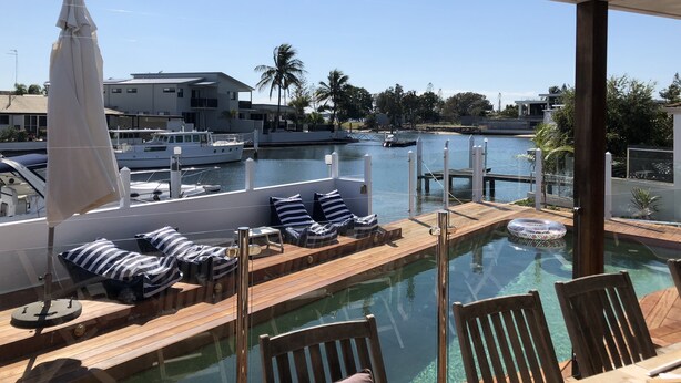 Superior Condo, 4 Bedrooms | Terrace/patio - Unwind in a Waterfront Haven (Runaway Bay)