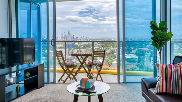 Superior Condo, 4 Bedrooms | Living area - Luxury Facilities near Seaworld and Surfers (Southport)