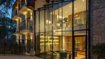 Front of property – evening/night