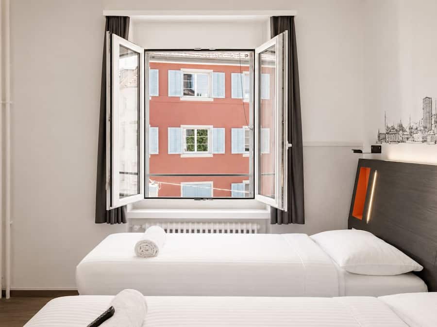 Quarto duplo urbano, 2 camas de solteiro, para não fumantes | Wi-Fi de cortesia, roupa de cama