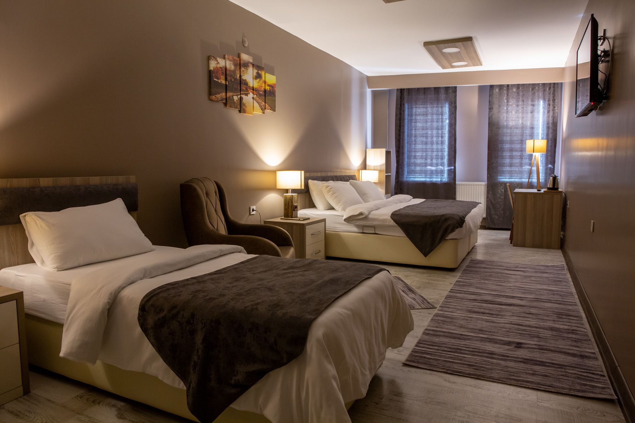 superior room | egyptian cotton sheets, premium bedding, down duvets, desk