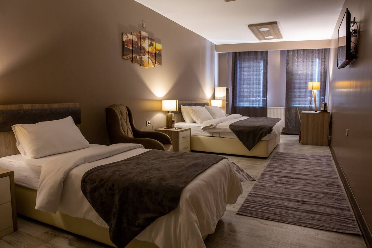 superior room | egyptian cotton sheets, premium bedding, down duvets, desk
