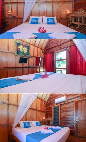 Deluxe Bungalow | Desk, free WiFi, bed sheets - Ekas Garden Bungalow (Jerowaru)