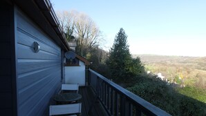 Blick vom Balkon