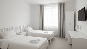 Apartment, 2 Schlafzimmer | Wohnzimmer | Flachbildfernseher, Arbeitsbereiche, Computerbildschirme