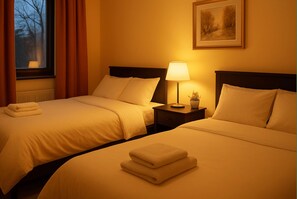 Apartment, 2 Bedrooms | Living room | Flat-screen TV, offices, computer monitors