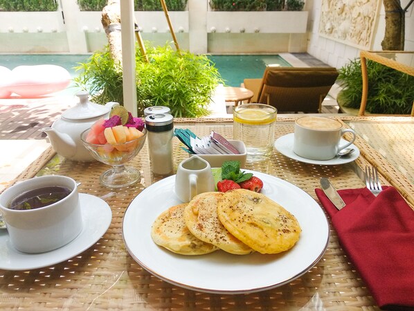 Breakfast meal - Rumah Padi Guest House (Canggu)