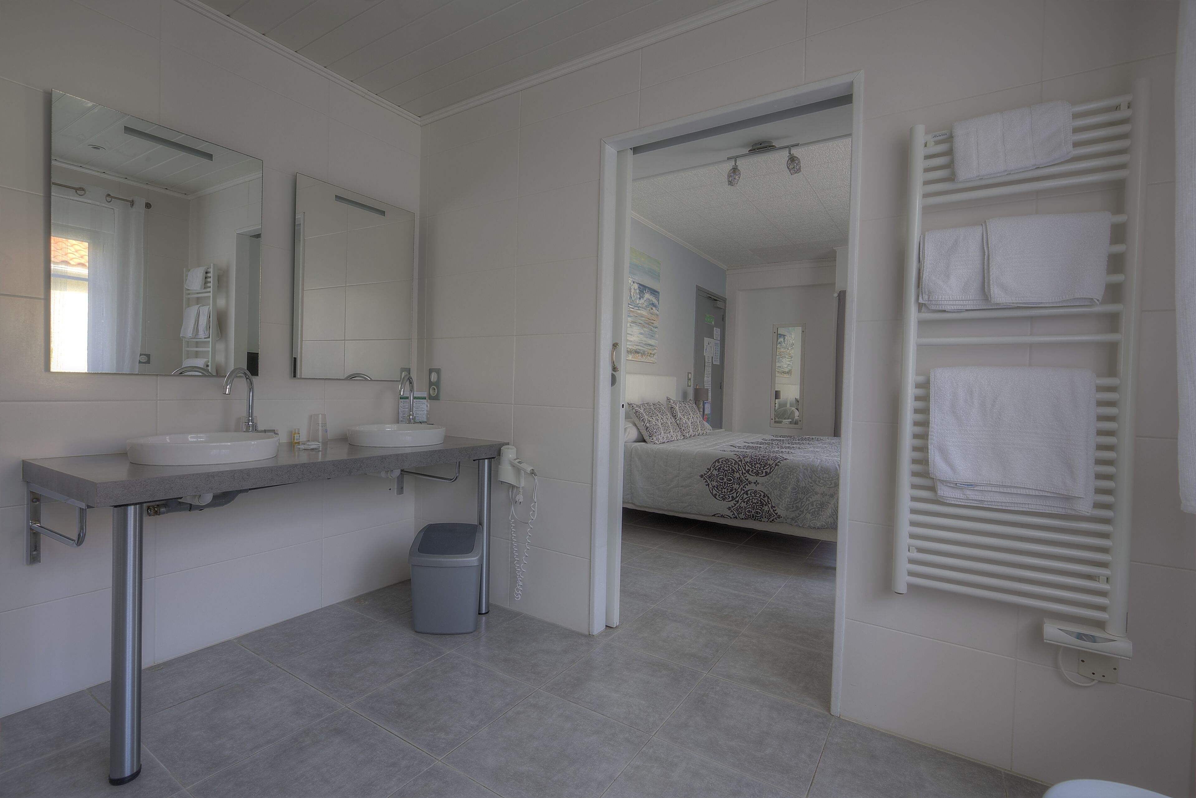 deluxe double room, 1 queen bed | bathroom | shower, free toiletries, hair dryer, towels