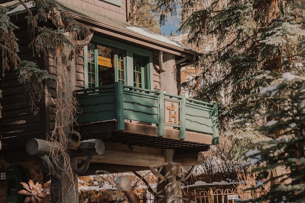 Casa na árvore superluxo, suíte (TreeHouse) | Roupas de cama premium