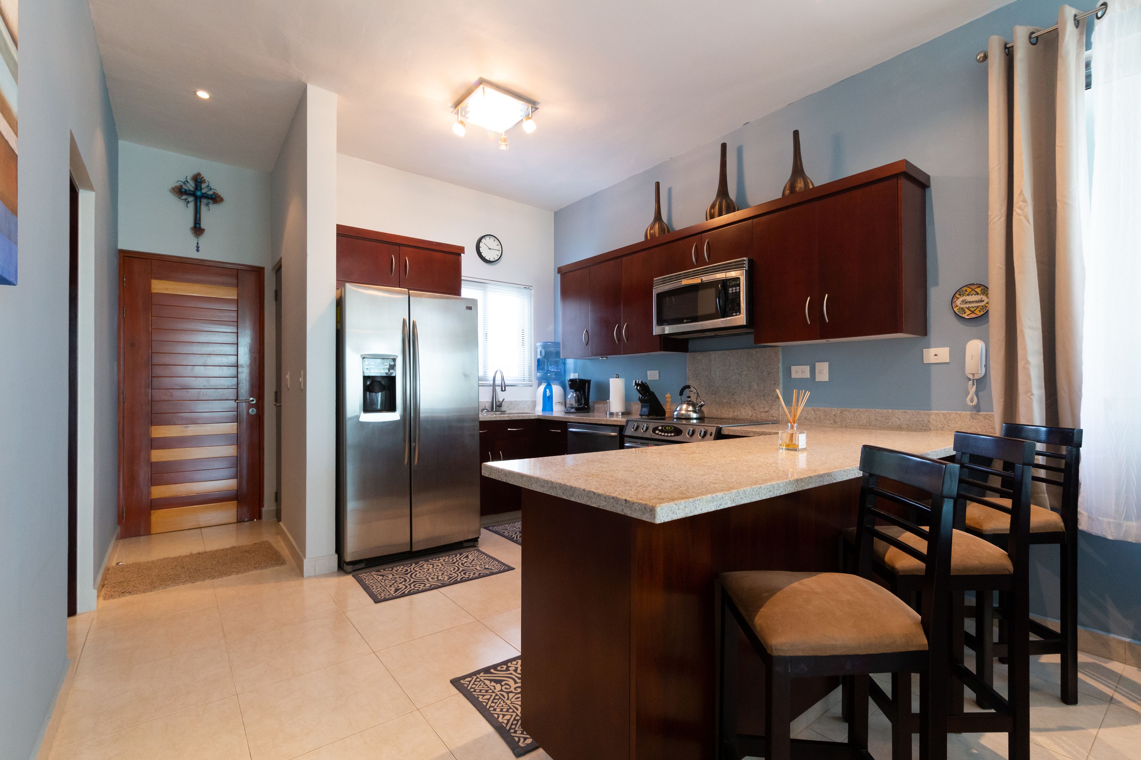 Condo Confort, 2 habitaciones, Terraza, frente al mar | Cocina privada