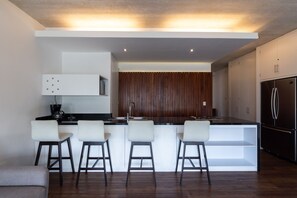 Condo, 2 Bedrooms | Private kitchen | Full-sized fridge, oven - Areca 201 by CocoBR (Playa del Carmen)