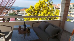 Apartment, 1 Bedroom, Terrace, Sea View (Nr.1) | Terrace/patio - Villa Vera (Hvar)