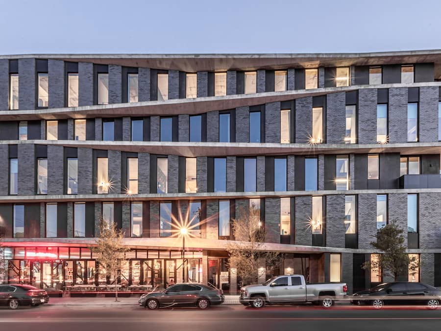 Front of property – evening/night