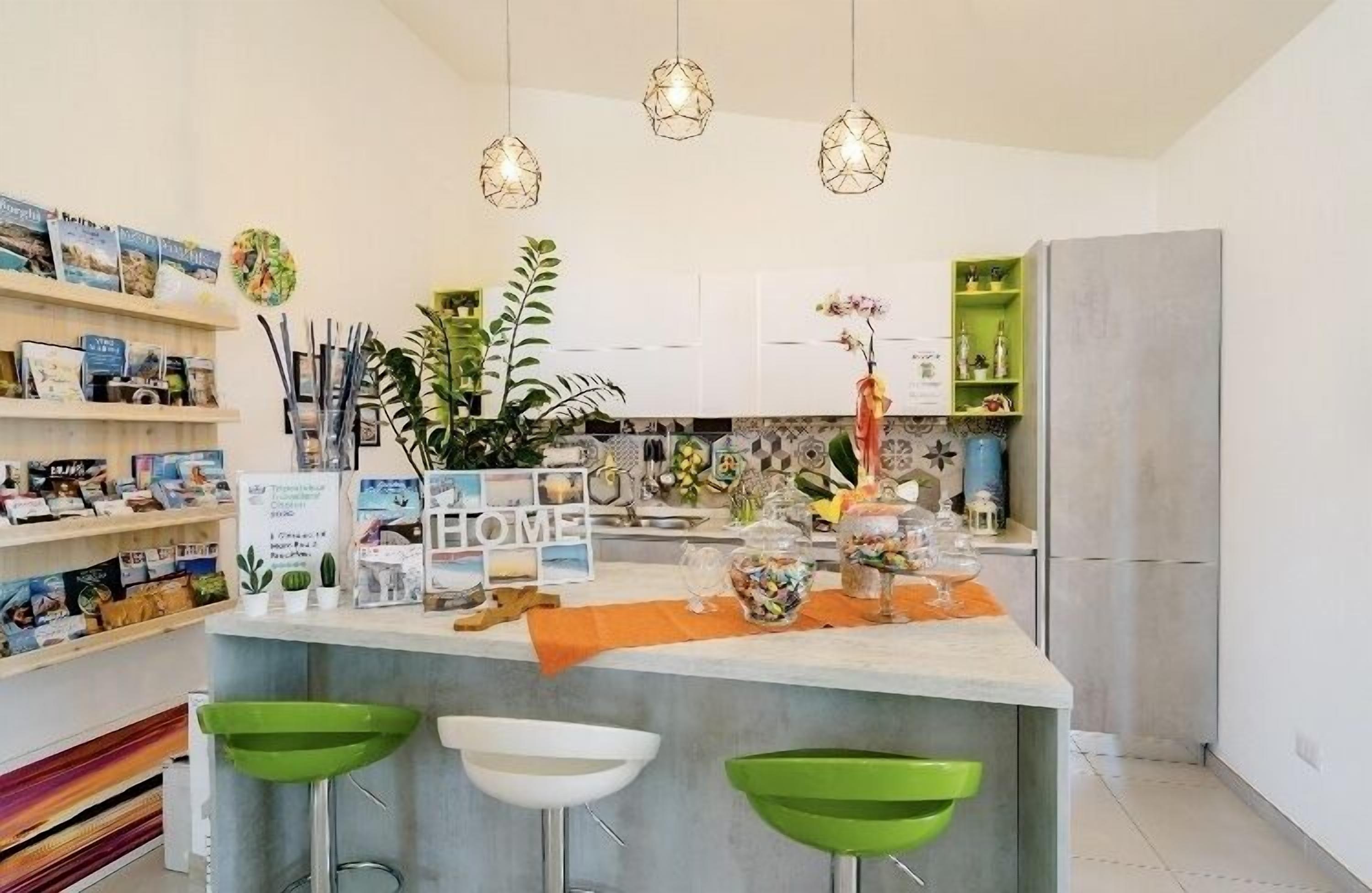 Mini-fridge, microwave, oven, cookware/dishes/utensils