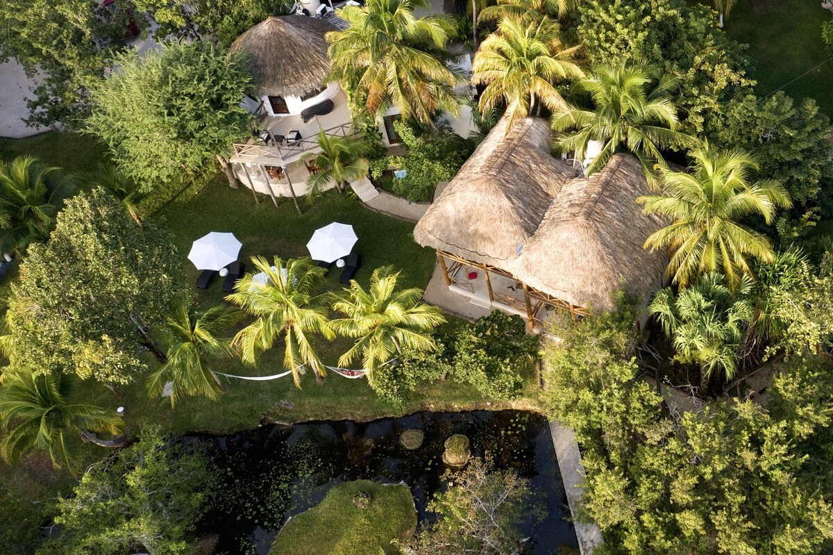La Albarina Bacalar Aerial View