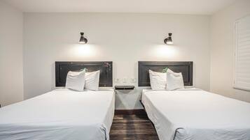 Room, 2 Double Beds, Non Smoking | Desk, iron/ironing board, free WiFi, bed sheets