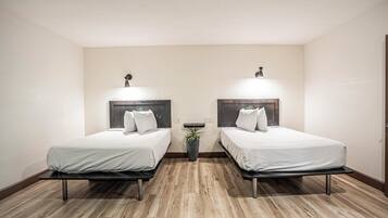 Double Room, 2 Double Beds, Accessible | Desk, iron/ironing board, free WiFi, bed sheets