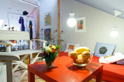 AROUND THE WORLD HOUSE. Unique, cosy, 2-level, pet friendly apartment at Dorcol