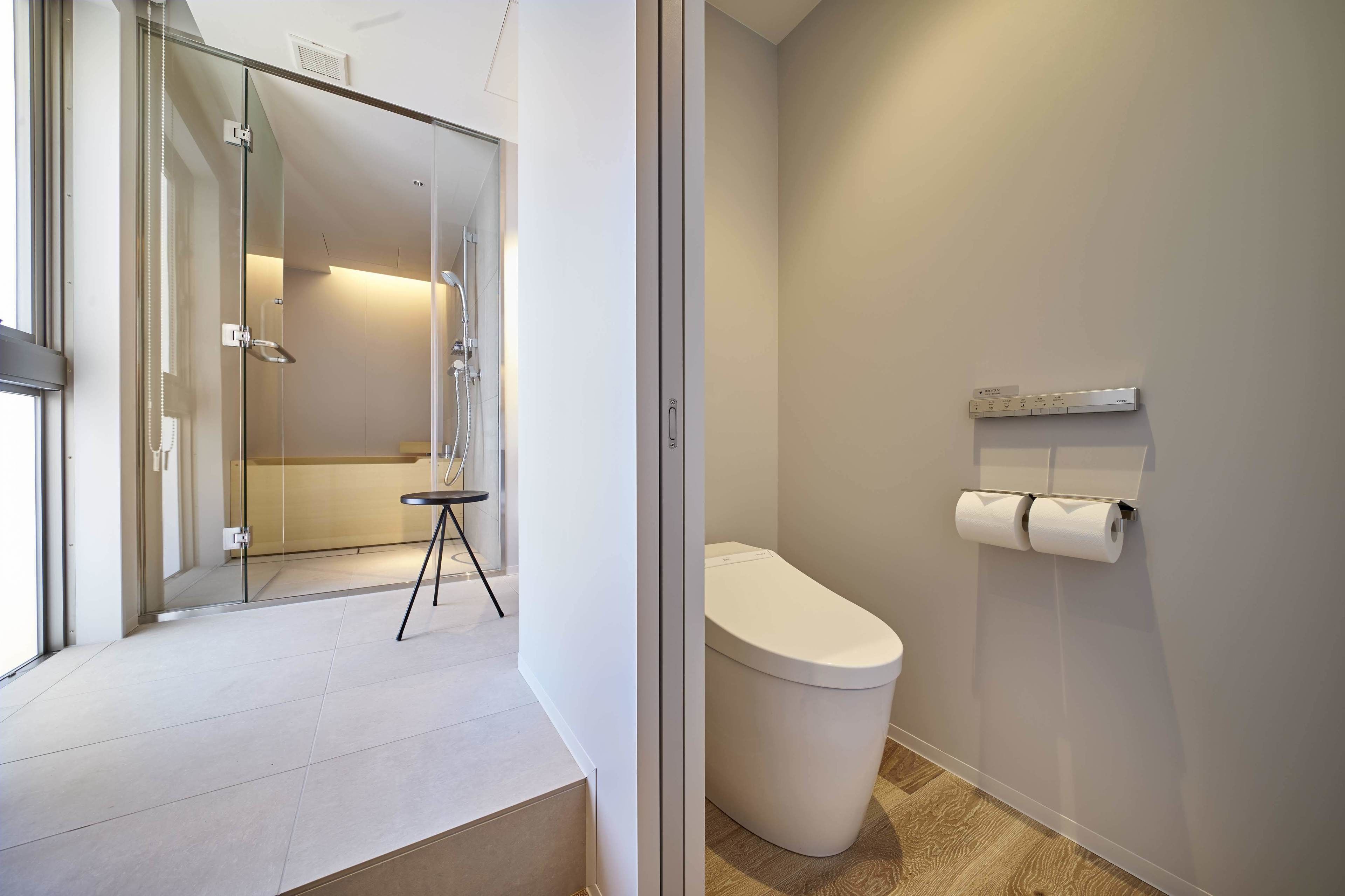 free toiletries, hair dryer, bathrobes, slippers