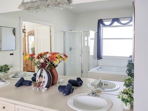 Hair dryer, towels