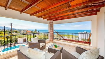 Villa, 3 Bedrooms, Private Pool, Sea View | View from room