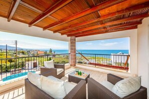 Villa, 3 Bedrooms, Private Pool, Sea View | View from room - Villa Agnati Leto (Pomos)