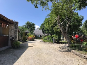 Majoituspaikan sisäänkäynti