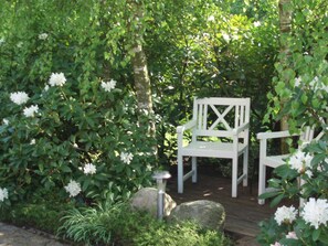 Terrace/patio - Double room 4, guesthouse Strandmuschel - Gästehaus Strandmuschel (Esens)
