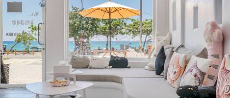 Siddeområde i lobbyen