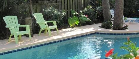 A heated pool