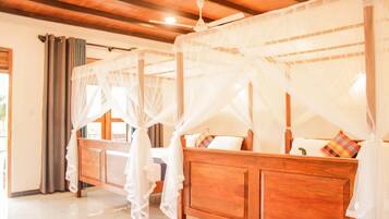 Family Room, Air conditioning, Lagoon View | Premium bedding, desk, laptop workspace, WiFi (free)
