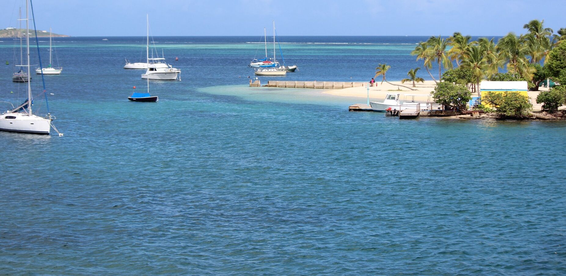On the beach, sun-loungers, beach towels