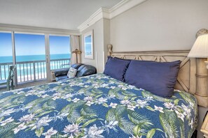 Iron/ironing board, free WiFi, bed sheets - Oceanfront Condo w/Balcony |Sleeps 4 |Sunrise View (Daytona Beach)