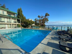 A heated pool