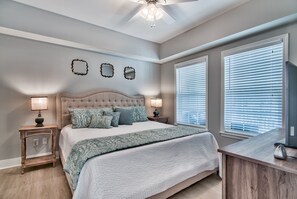 4 bedrooms, iron/ironing board, travel cot, WiFi