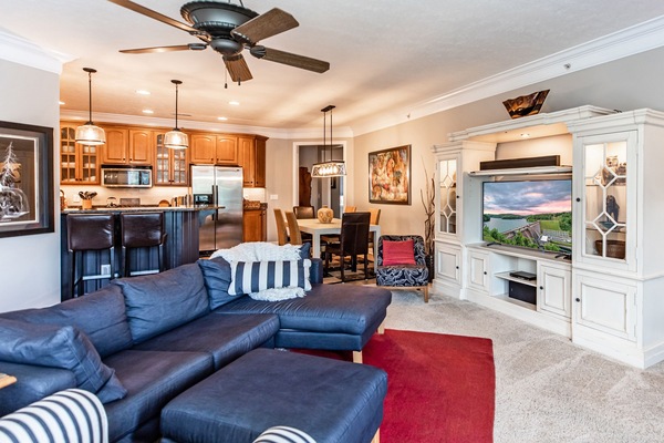 Comfortable seating for entertaining and and conversing among family & friends.