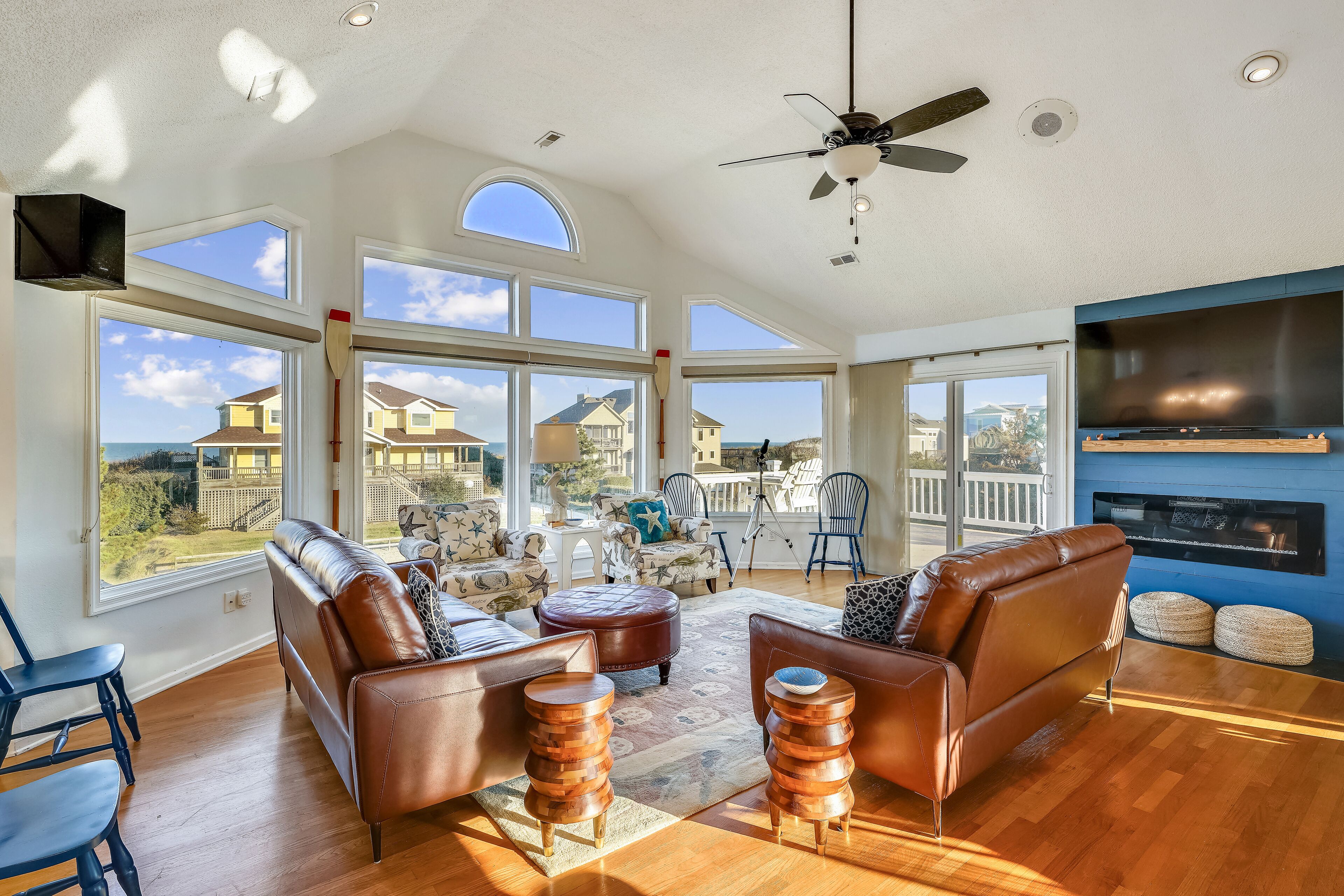 TV, DVD player, table football, ping pong