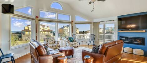 TV, DVD player, table football, ping pong