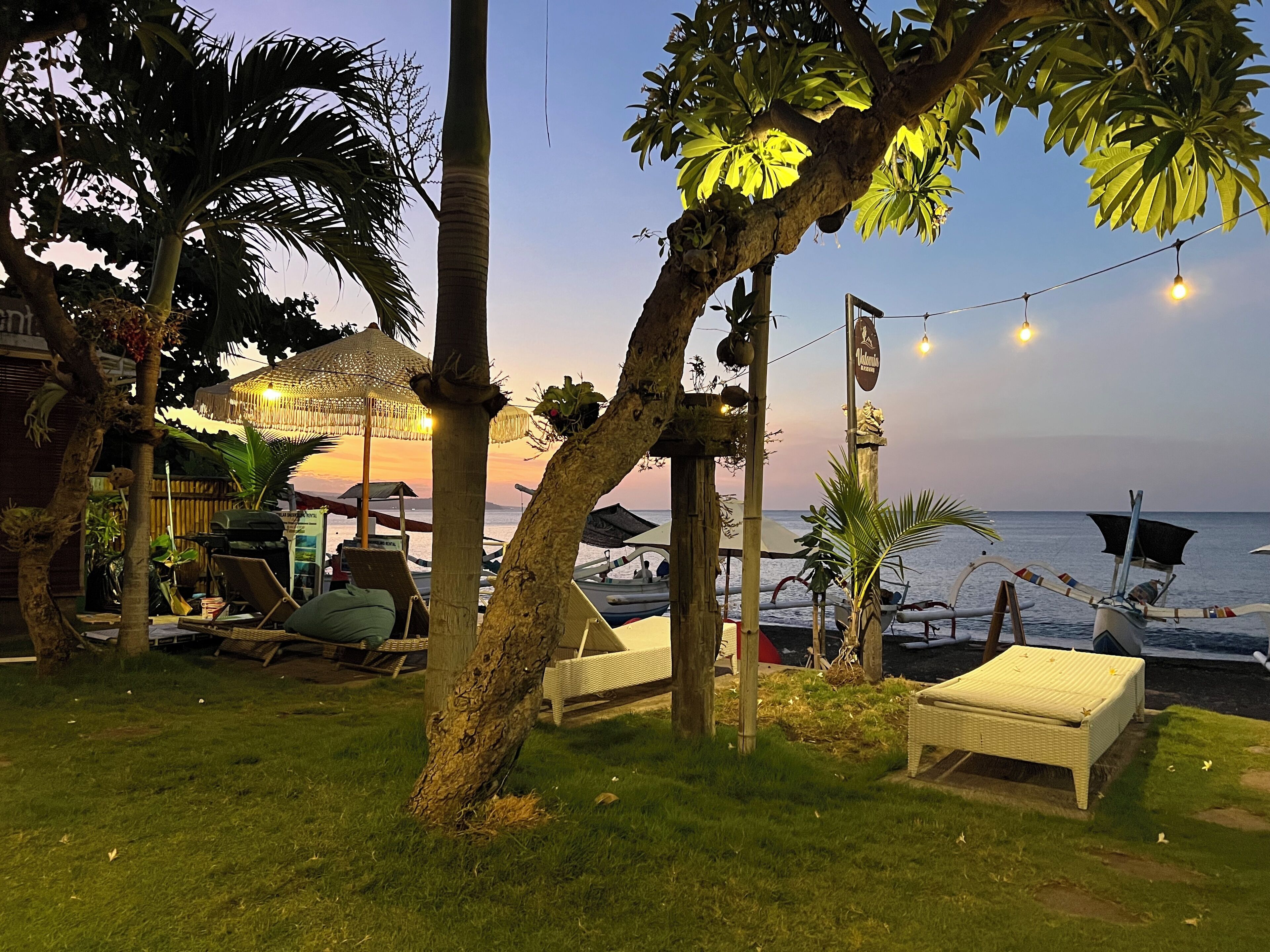 Vue sur la plage/l’océan