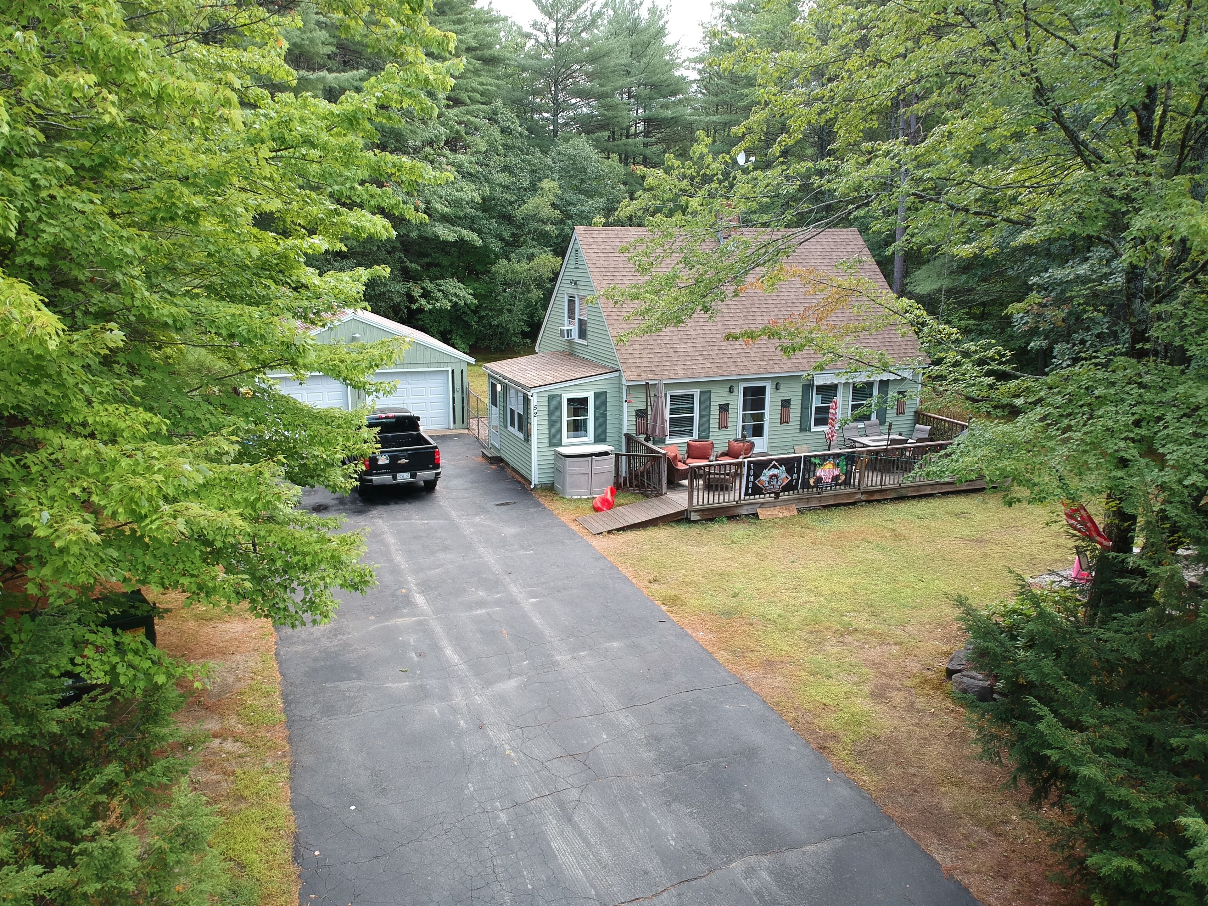 Location Newly Renovated  on a Private 1 Acre Lot  Fenced Yard, with fire-pit   