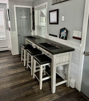 Dining - Game Room, 2 family rooms, on 3 levels, with a fenced yard and firewood provided (North Conway)